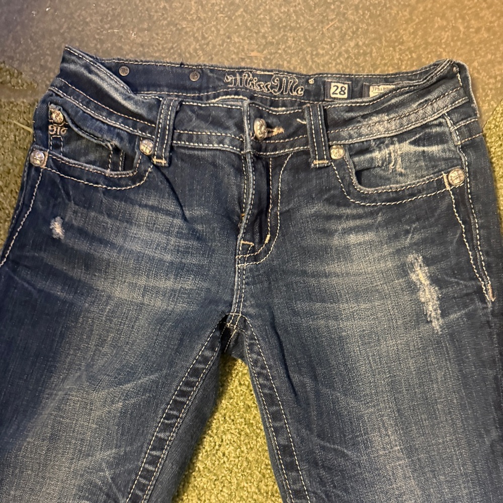 Miss Me Women's Straight Leg Blue Jeans